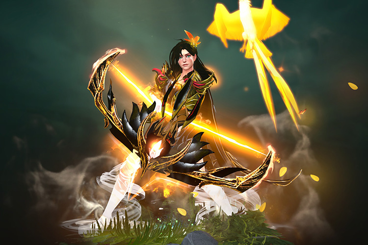 Custom Arcana Windranger Autumn MegaPack для Windranger